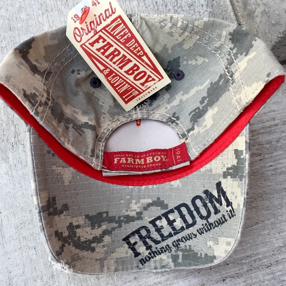 Farm Boy Accessories Mens Distressed Farm Boy Digi American Flag